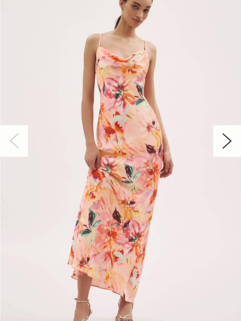 Liv Foster Adeline Cowl-Neck Sateen Maxi Dress - Picture 4 of 9